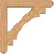 Ekena Millwork Merced Craftsman Smooth Bracket w/ Offset Brace, Western Red Cedar, 7 1/2"W x 42"D x 42"H BKT0806X42X42MRC04SWR - alternate 4